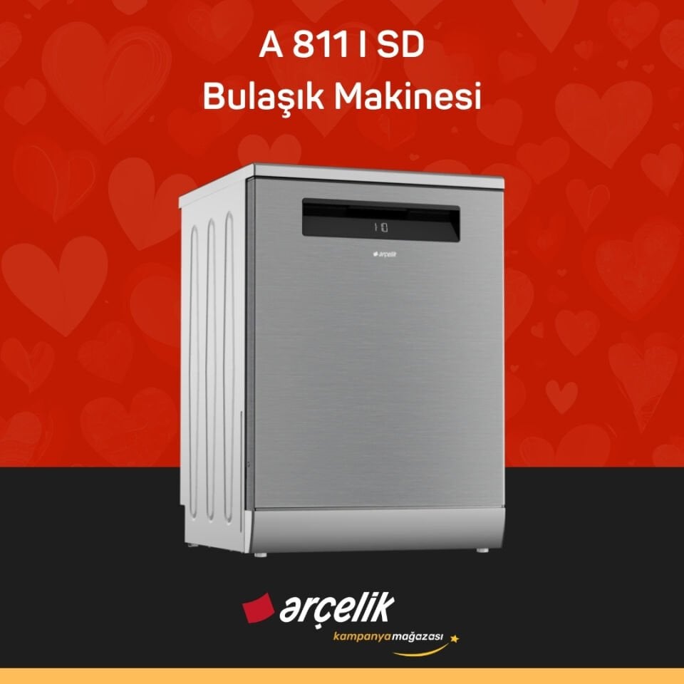 ARÇELİK A 811 I SD Diamond Serisi Solo Bulaşık Makinesi