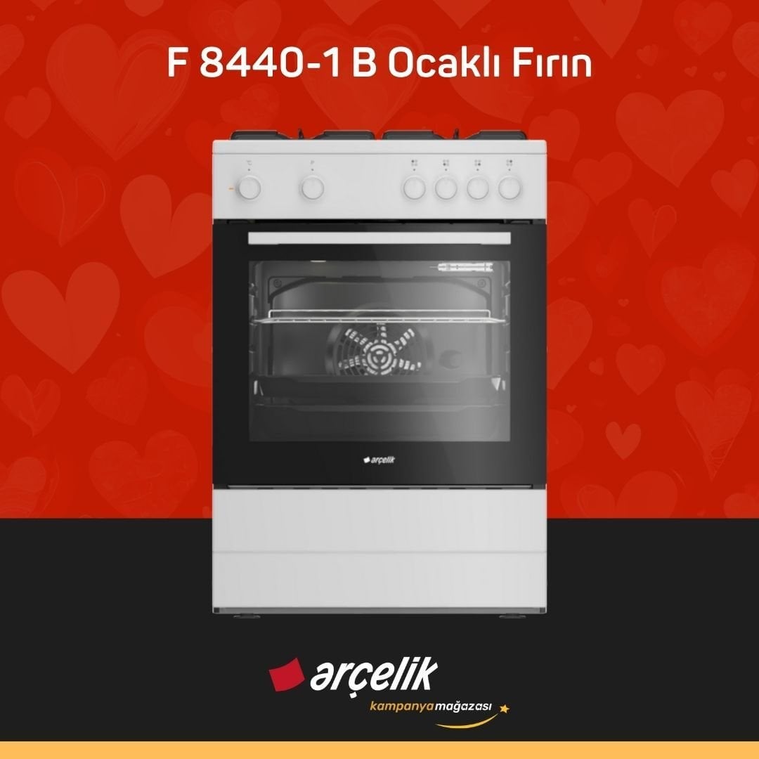 ARÇELİK F 8440-1 B Ocaklı Fırın