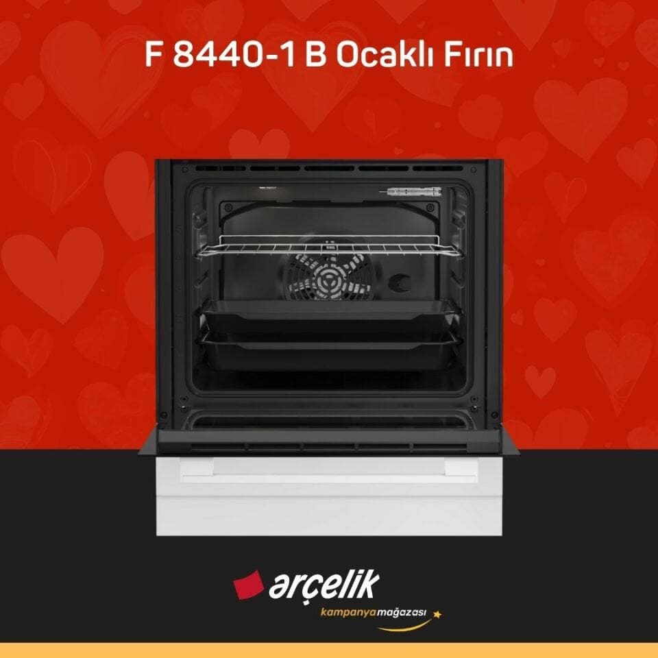 ARÇELİK F 8440-1 B Ocaklı Fırın