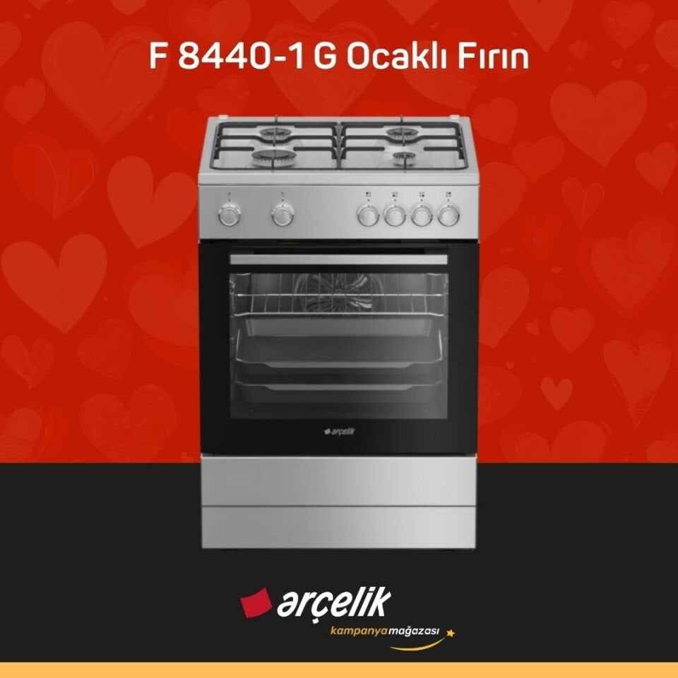 ARÇELİK F 8440-1 G Ocaklı Fırın