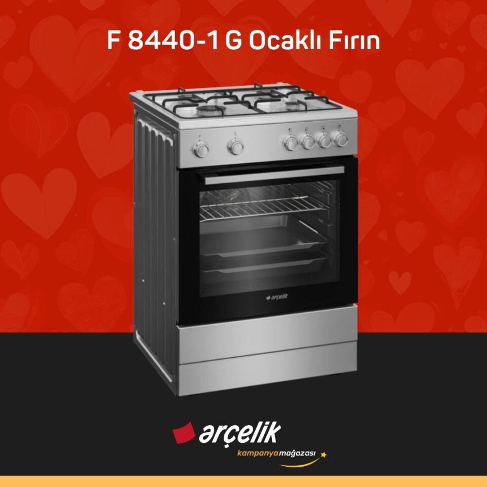 ARÇELİK F 8440-1 G Ocaklı Fırın