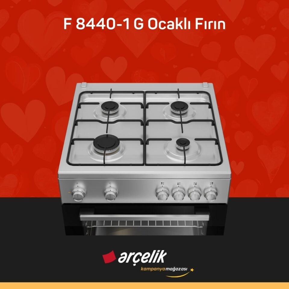 ARÇELİK F 8440-1 G Ocaklı Fırın