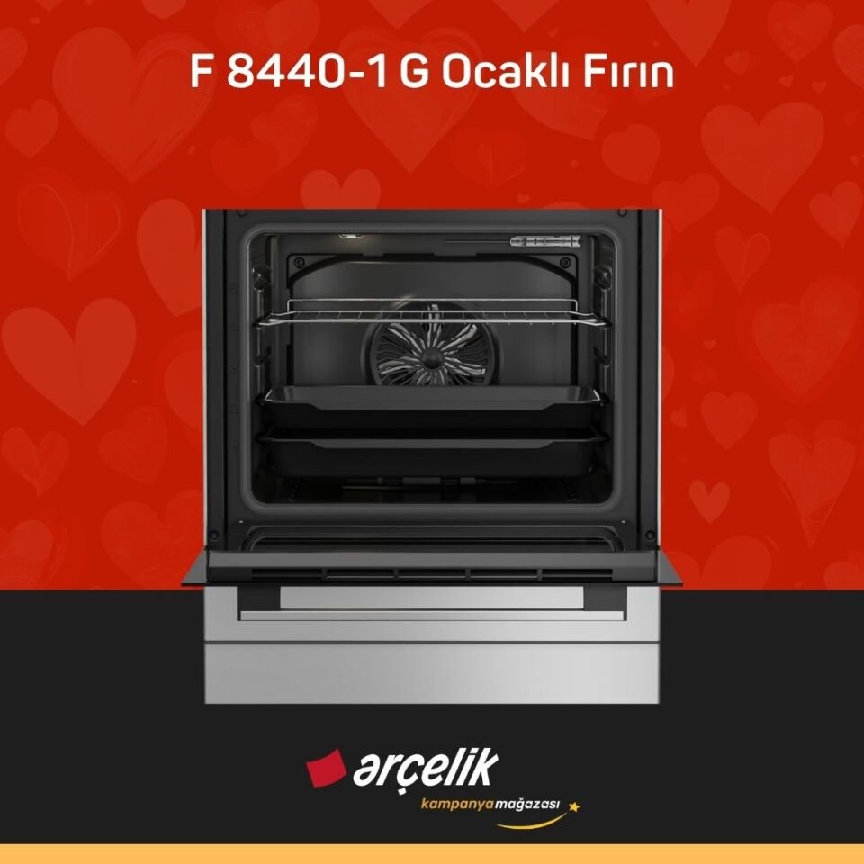 ARÇELİK F 8440-1 G Ocaklı Fırın