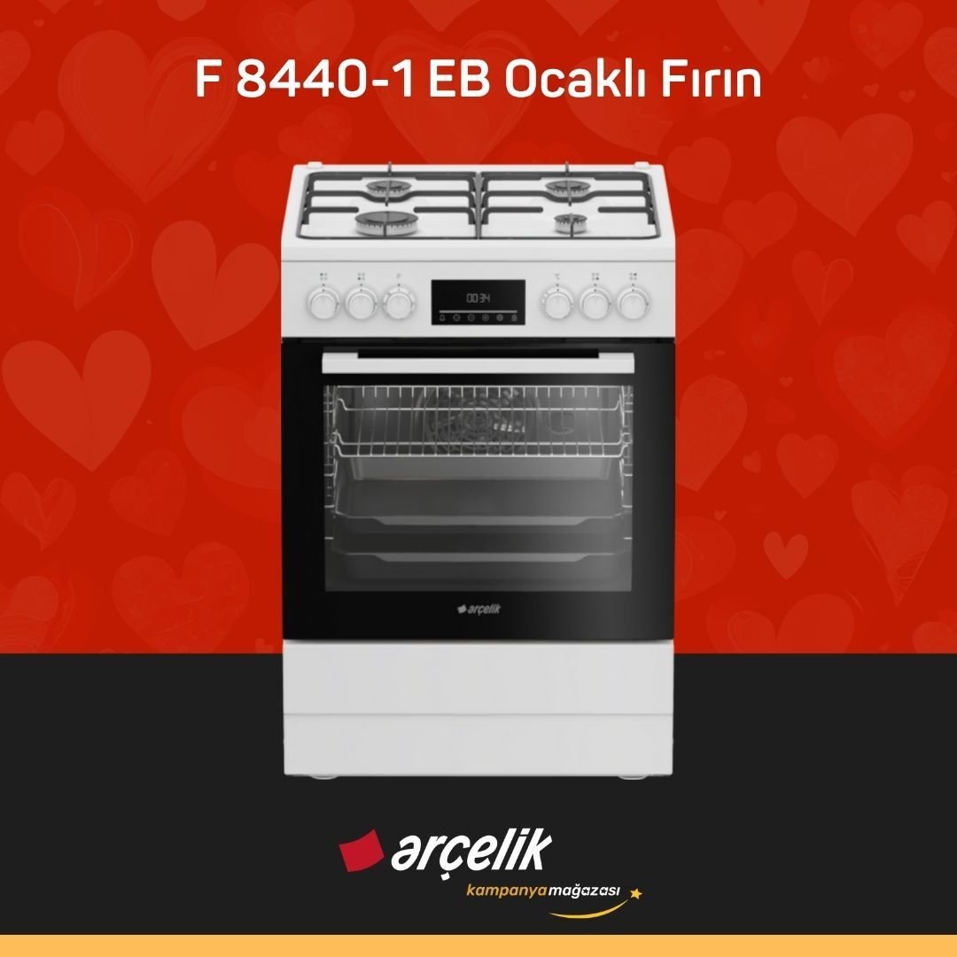 ARÇELİK F 8440-1 EB Ocaklı Fırın