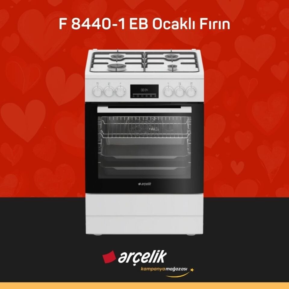 ARÇELİK F 8440-1 EB Ocaklı Fırın