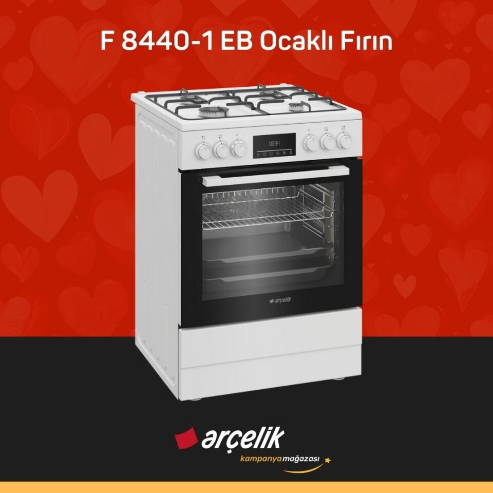 ARÇELİK F 8440-1 EB Ocaklı Fırın
