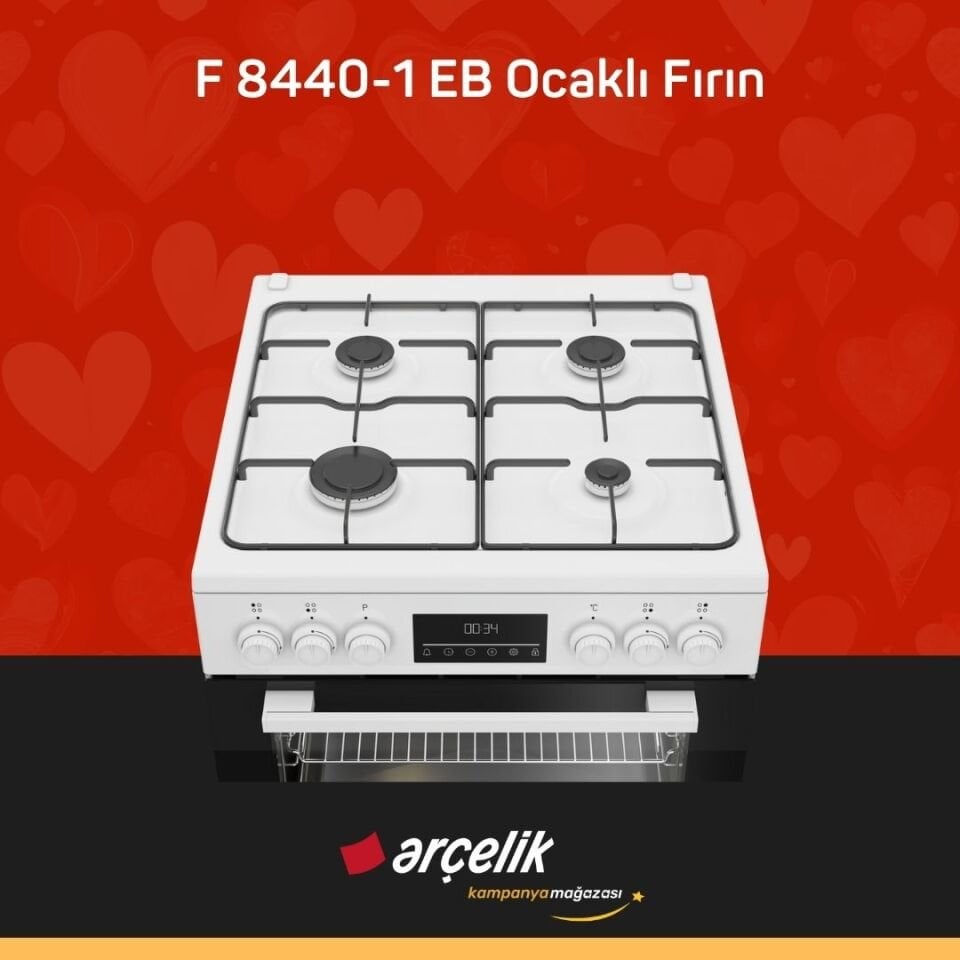 ARÇELİK F 8440-1 EB Ocaklı Fırın