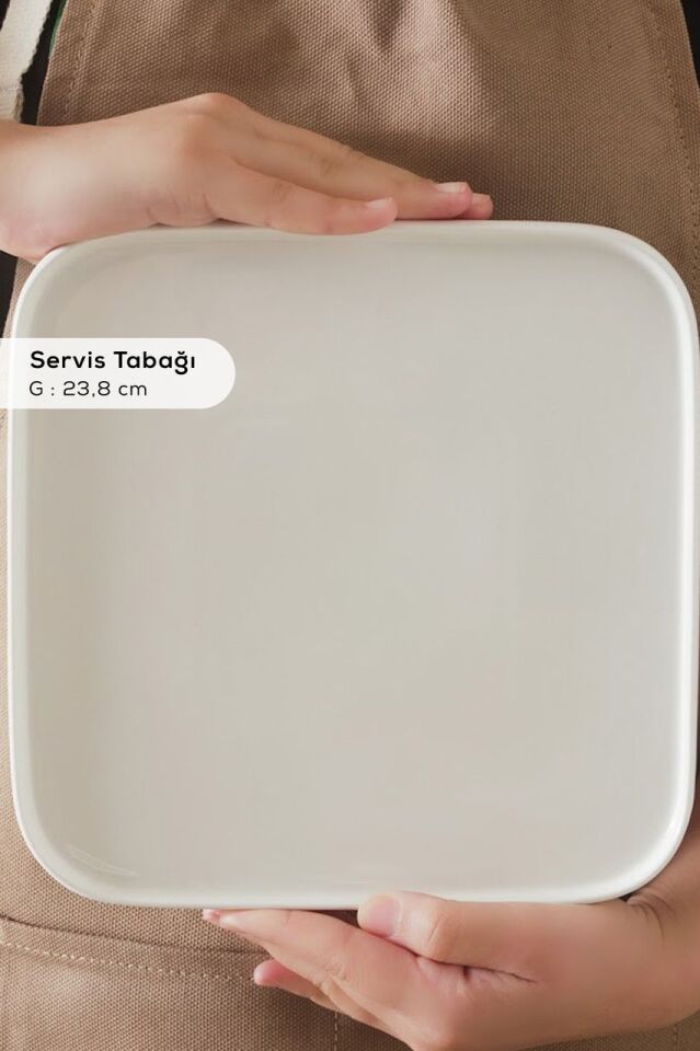 Karaca Stream Bone Cubique 35 Parça 6 Kişilik Kahvaltı Takımı