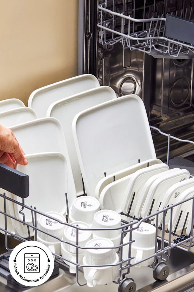 Karaca Stream Bone Cubique 35 Parça 6 Kişilik Kahvaltı Takımı