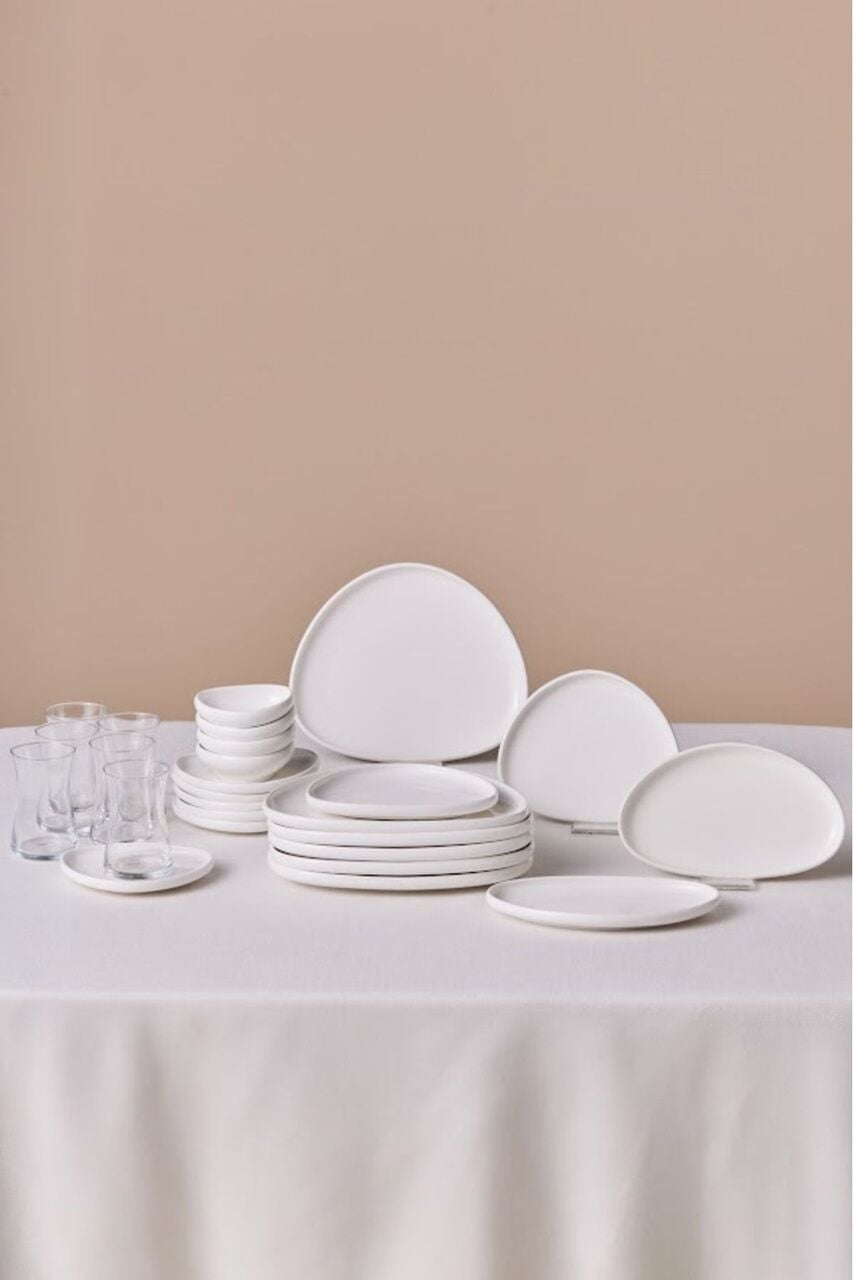 Karaca Forever Bone Miranda 26 Parça 6 Kişilik Kahvaltı Takımı