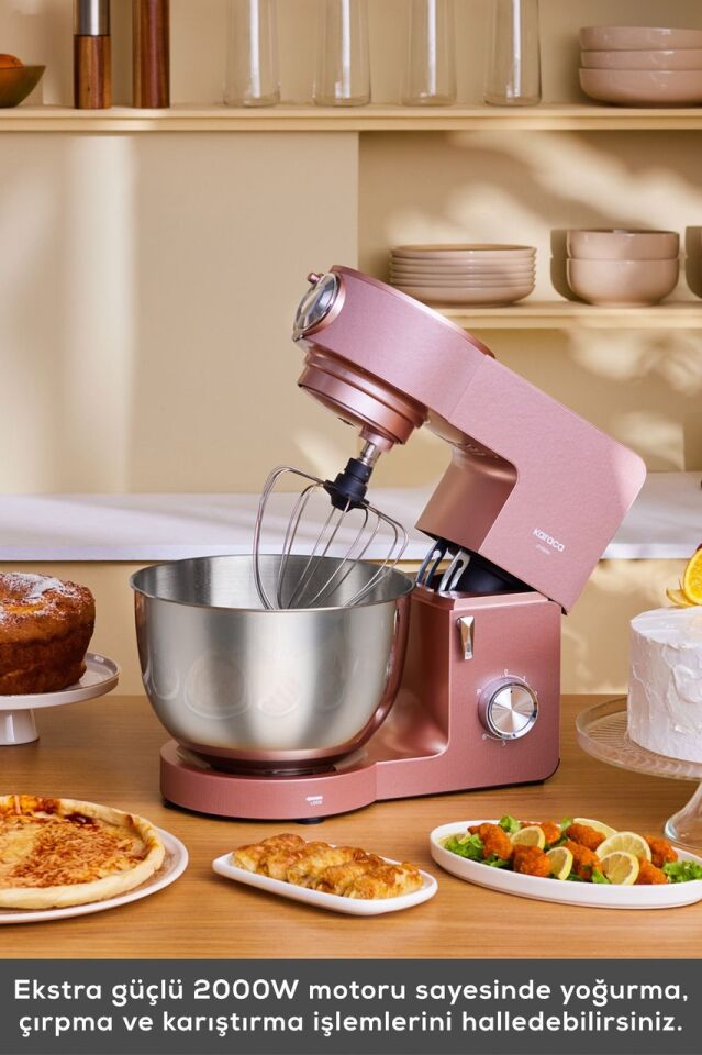 Karaca Multichef Ultra 2000 W 7 LT Stand Mikser Rose Gold