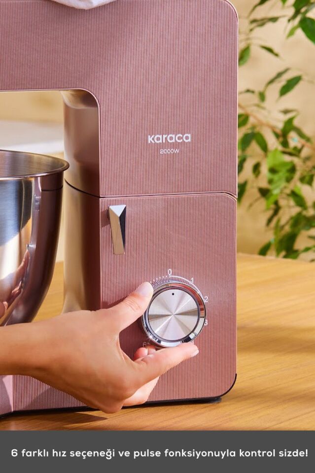 Karaca Multichef Ultra 2000 W 7 LT Stand Mikser Rose Gold