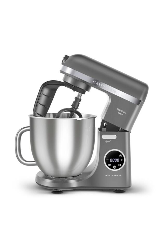 Karaca Mastermaid Chef Ultra D2000W Dijital Ekranlı Hamur Yoğurma Makinesi Galaxy Grey 7L
