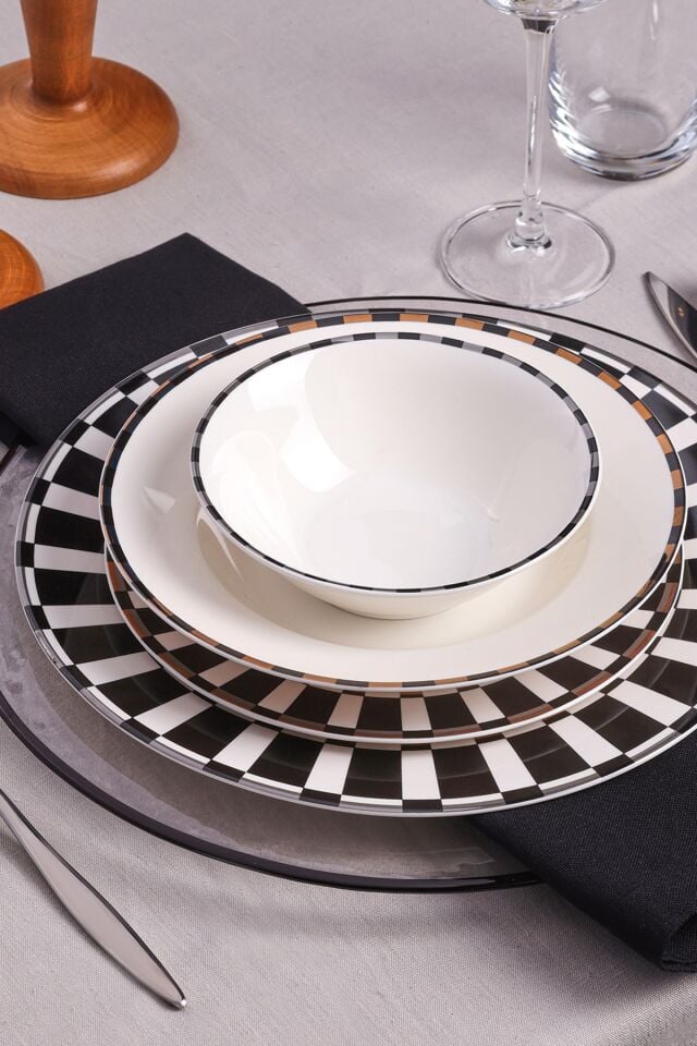 Karaca Elegance Bone Aries 24 Parça 6 Kişilik Yemek Takımı