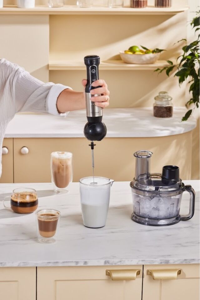 Karaca Prosteel 7 in 1 1000W Süt Köpürtücülü Mutfak Robotu Black