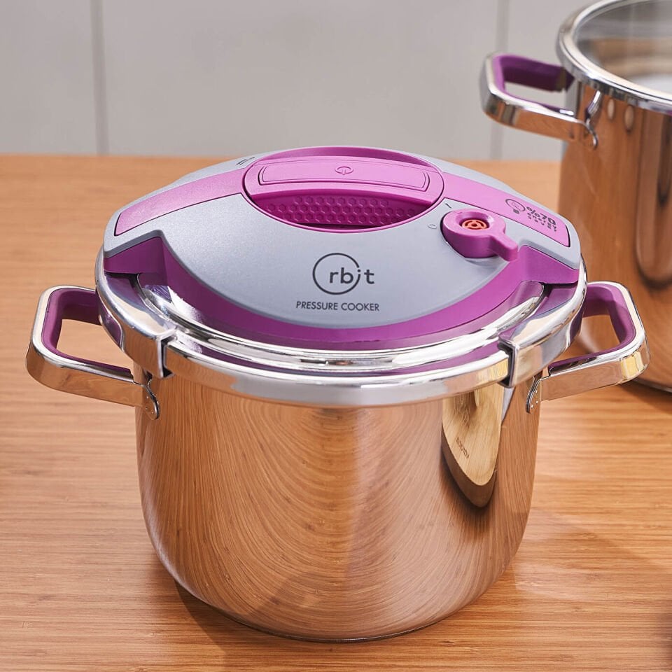 Karaca Orbit İndüksiyon Tabanlı Düdüklü Tencere Seti 6+8 Lt Violet