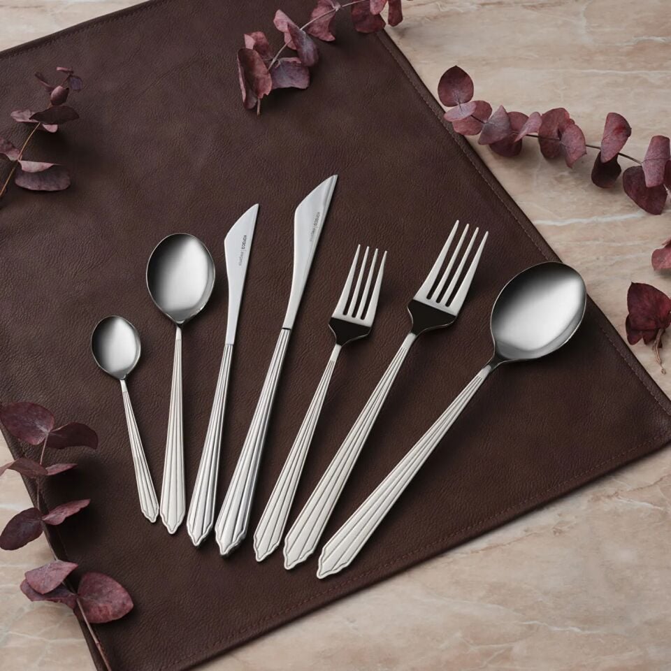 Karaca Rebellion 84 Parça 12 Kişilik Çatal Kaşık Bıçak Takımı