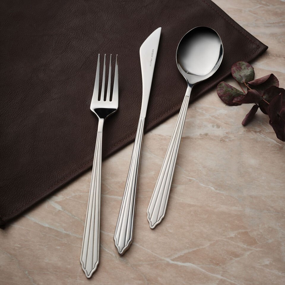 Karaca Rebellion 84 Parça 12 Kişilik Çatal Kaşık Bıçak Takımı