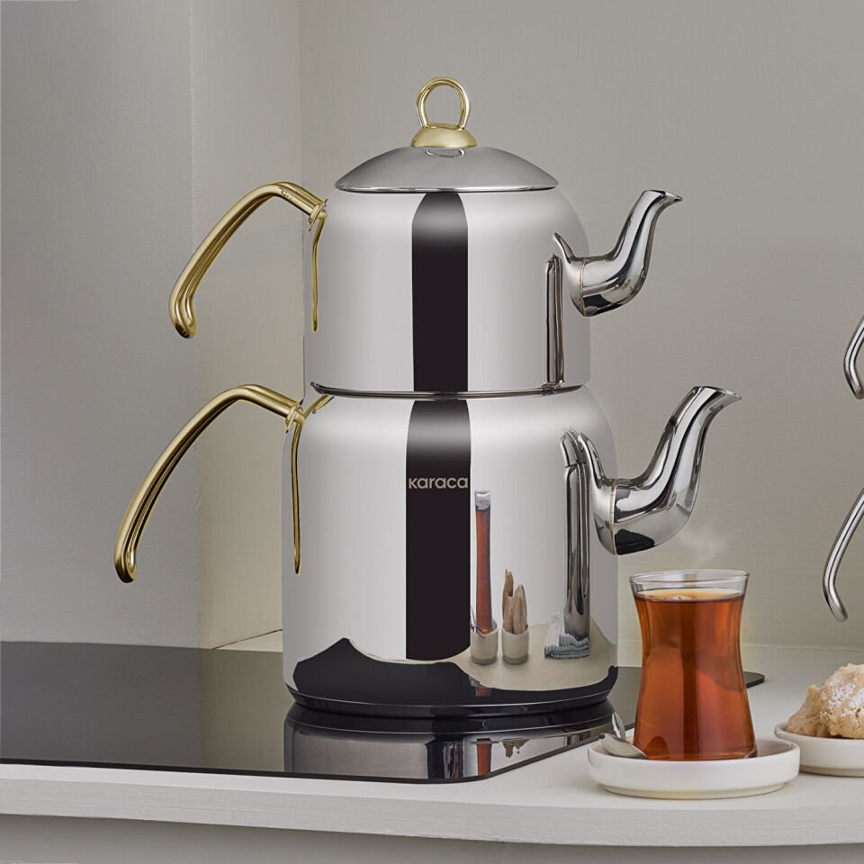 Karaca Esme Midi Çaydanlık Takımı Gold