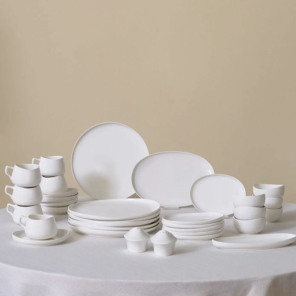 Karaca Stream Bone Hole 34 Parça 6 Kişilik Kahvaltı Takımı