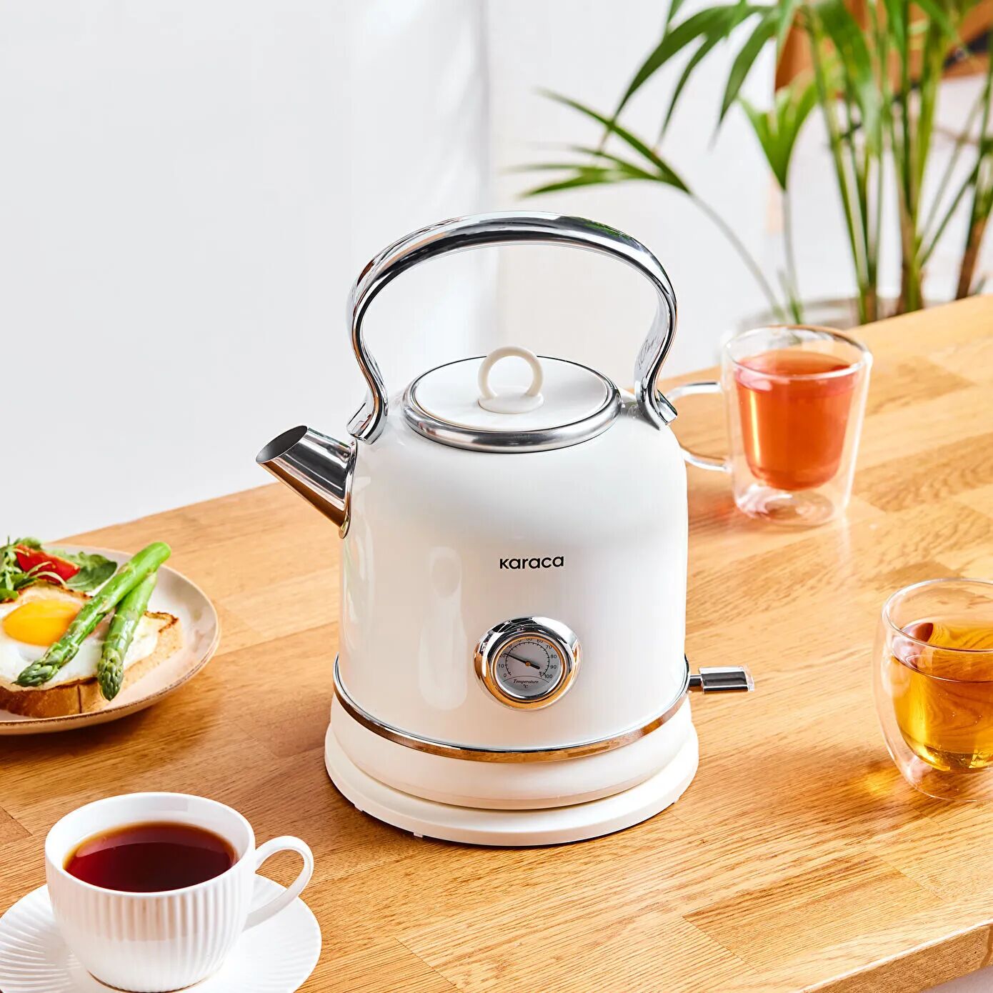 Karaca Artisan Retro Su Isıtıcısı Cream