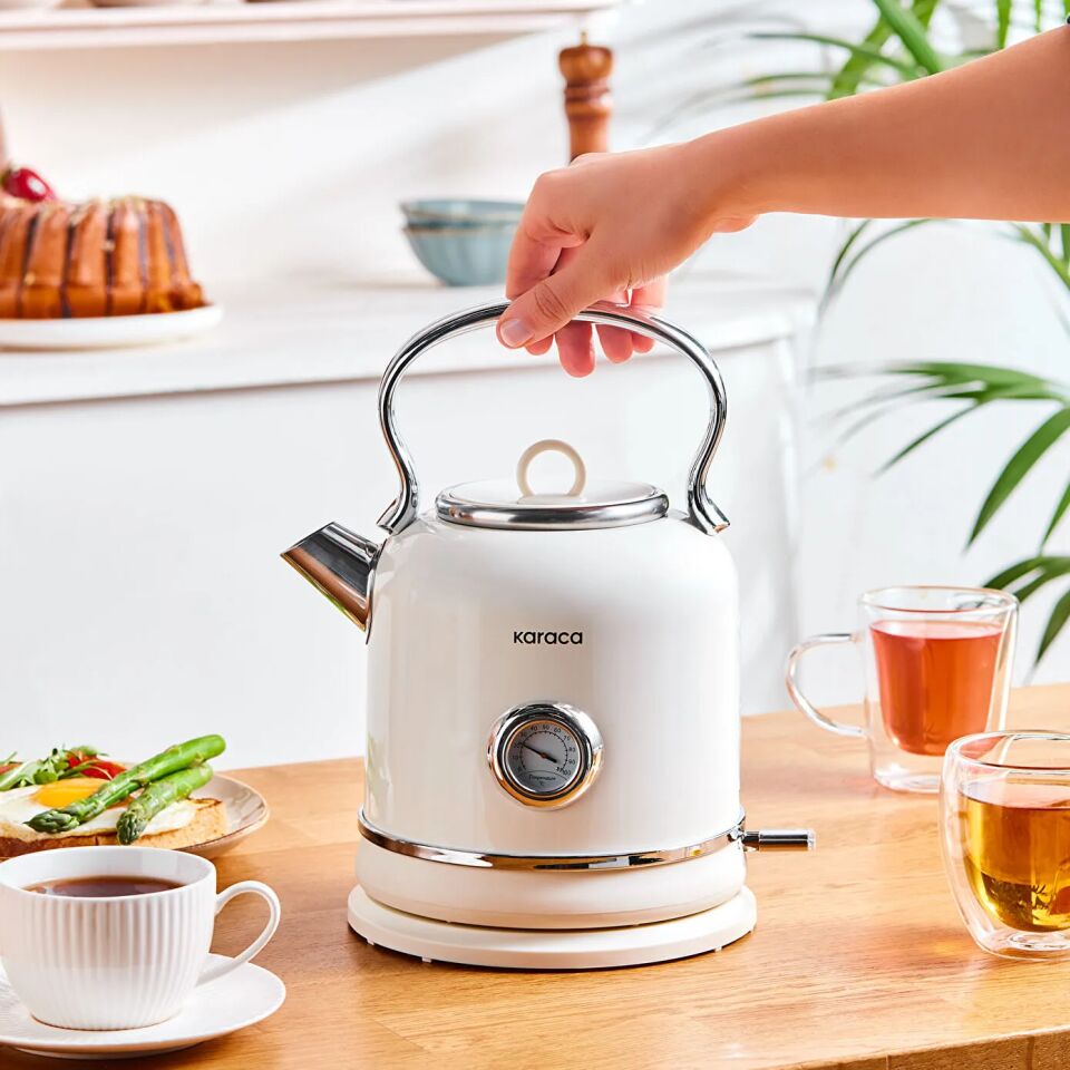 Karaca Artisan Retro Su Isıtıcısı Cream