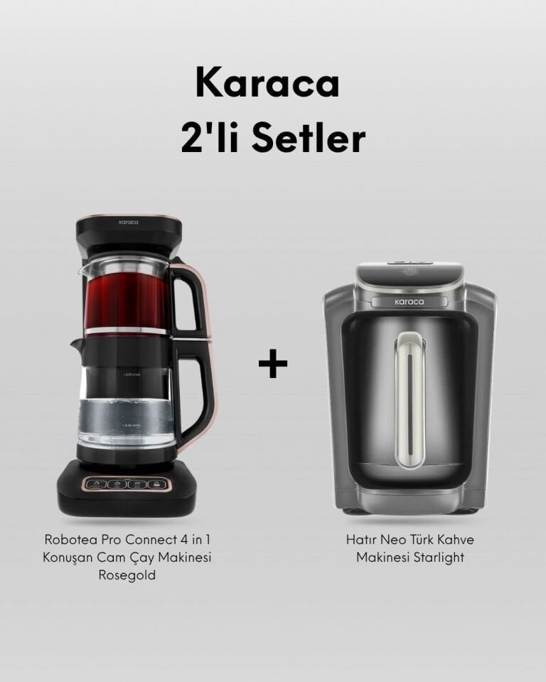 Karaca 2'li Set (Robotea + Neo) - Rosegold