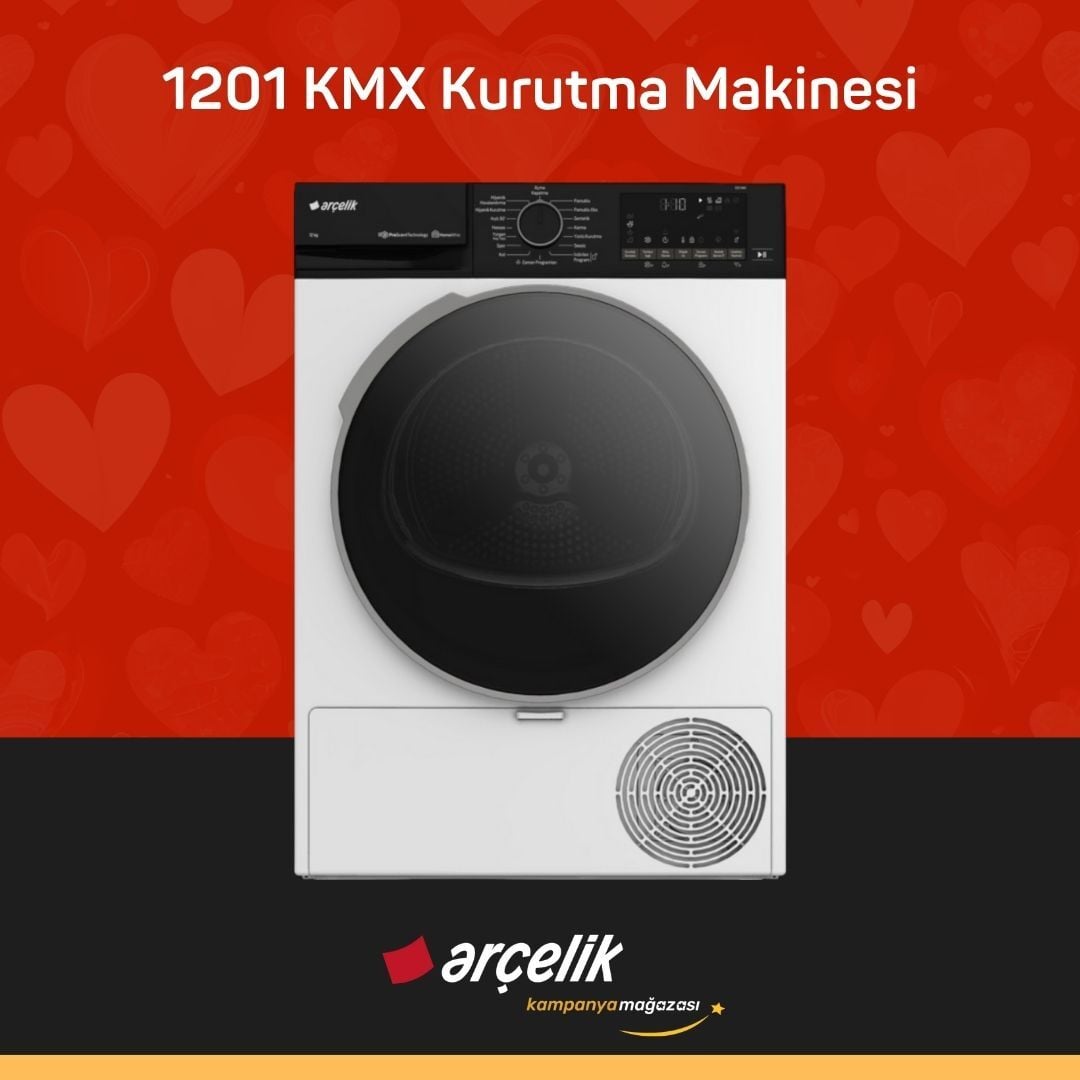 ARÇELİK 1201 KMX 12 Kg Kurutma Makinesi