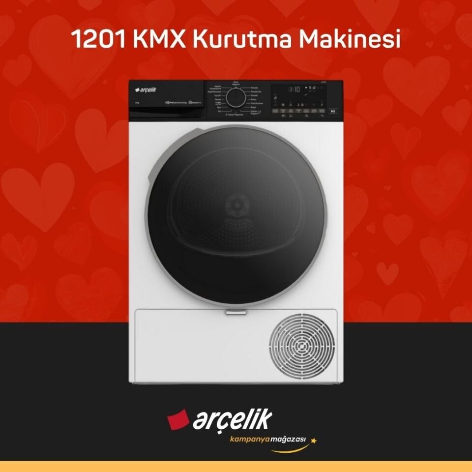 ARÇELİK 1201 KMX 12 Kg Kurutma Makinesi