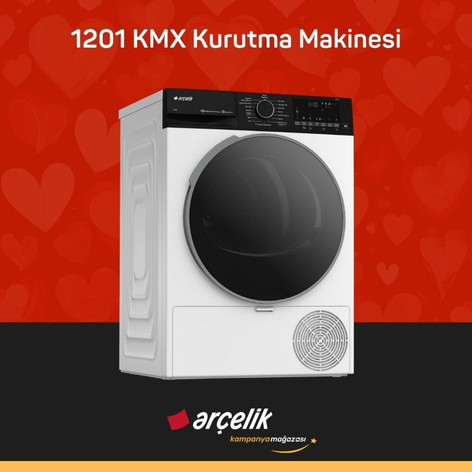 ARÇELİK 1201 KMX 12 Kg Kurutma Makinesi
