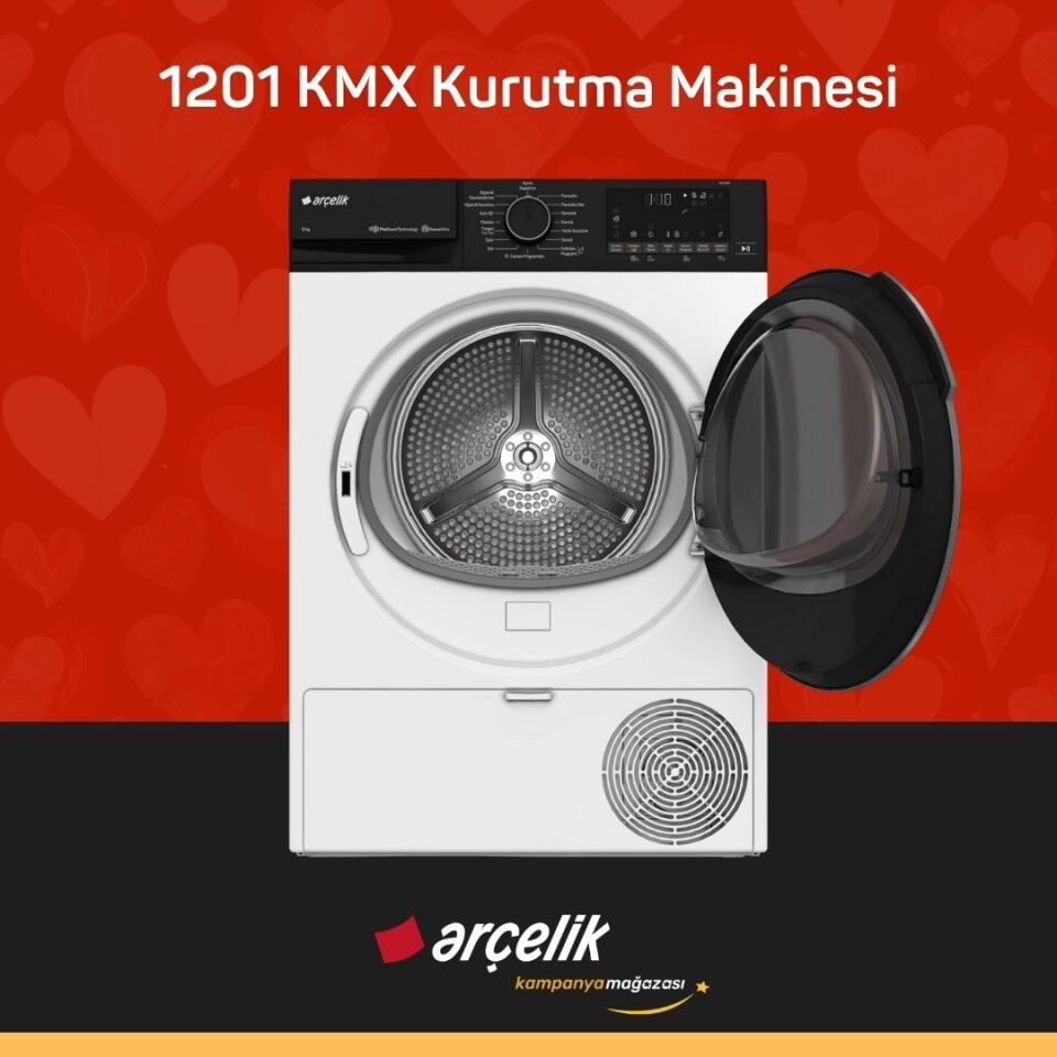 ARÇELİK 1201 KMX 12 Kg Kurutma Makinesi