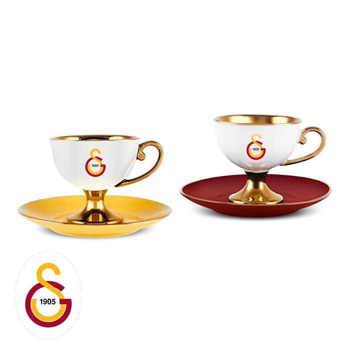 Karaca Galatasaray Taraftar Seti - Türk Kahve Makinesi - Kahve Fincanı