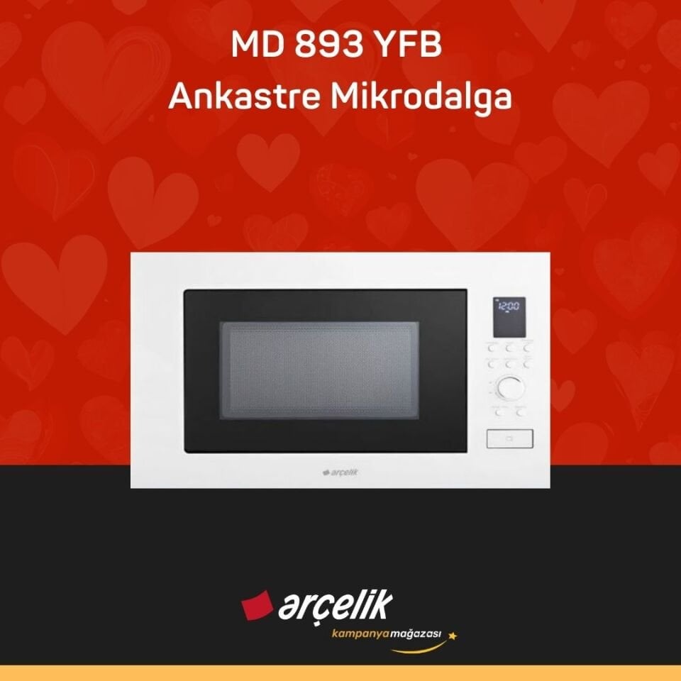 ARÇELİK MD 893 YFB Ankastre Mikrodalga