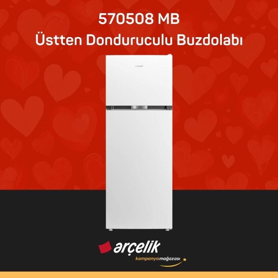 ARÇELİK 570508 MB Üstten Donduruculu Buzdolabı