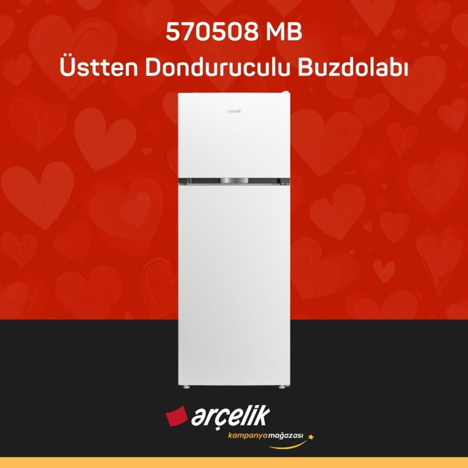 ARÇELİK 570508 MB Üstten Donduruculu Buzdolabı