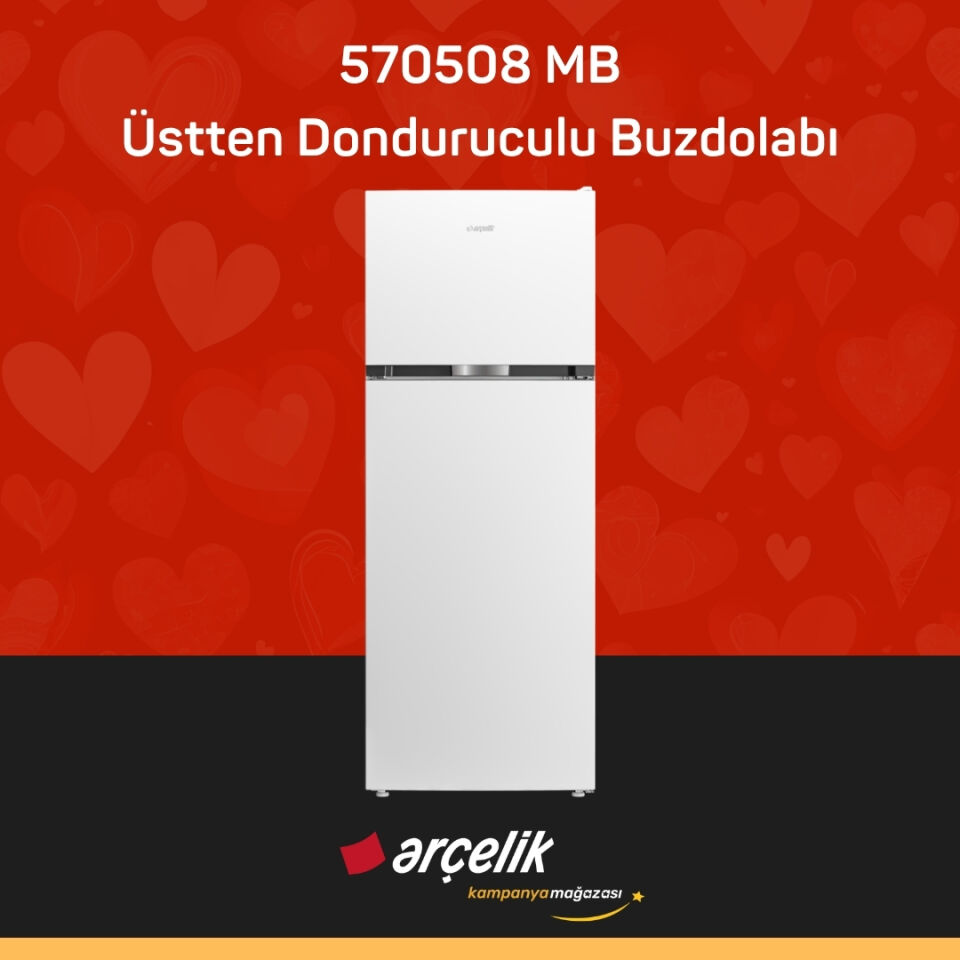 ARÇELİK 570508 MB Üstten Donduruculu Buzdolabı