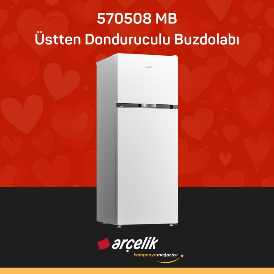 ARÇELİK 570508 MB Üstten Donduruculu Buzdolabı