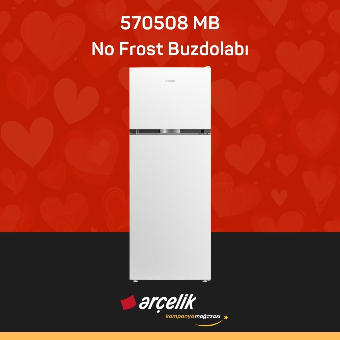 ARÇELİK 570508 MB Üstten Donduruculu Buzdolabı