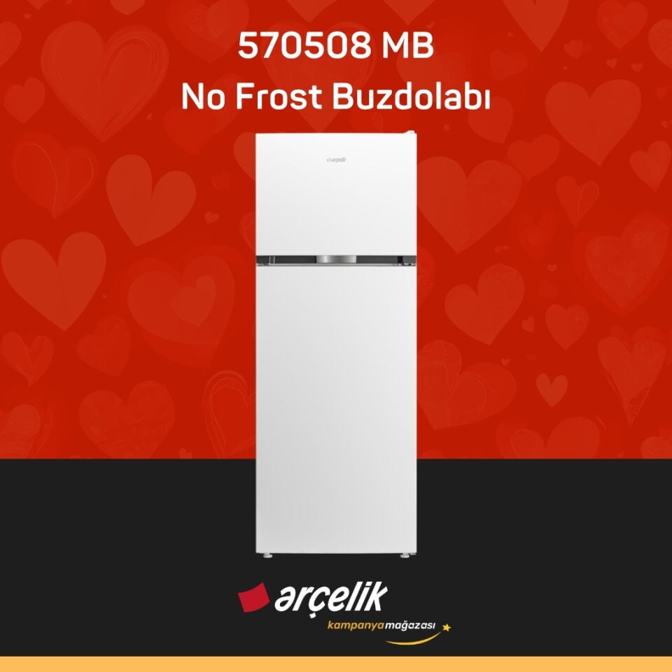 ARÇELİK 570508 MB Üstten Donduruculu Buzdolabı