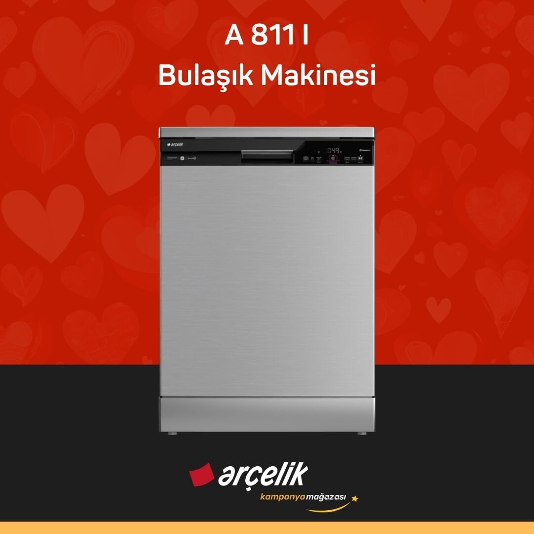 ARÇELİK A 811 I Diamond Serisi Solo Bulaşık Makinesi