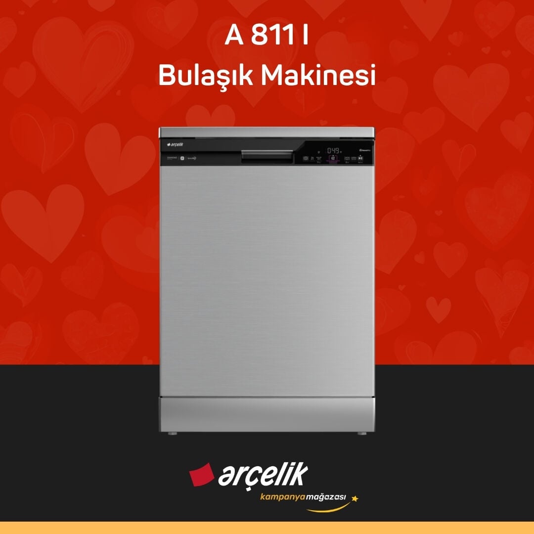 ARÇELİK A 811 I Diamond Serisi Solo Bulaşık Makinesi