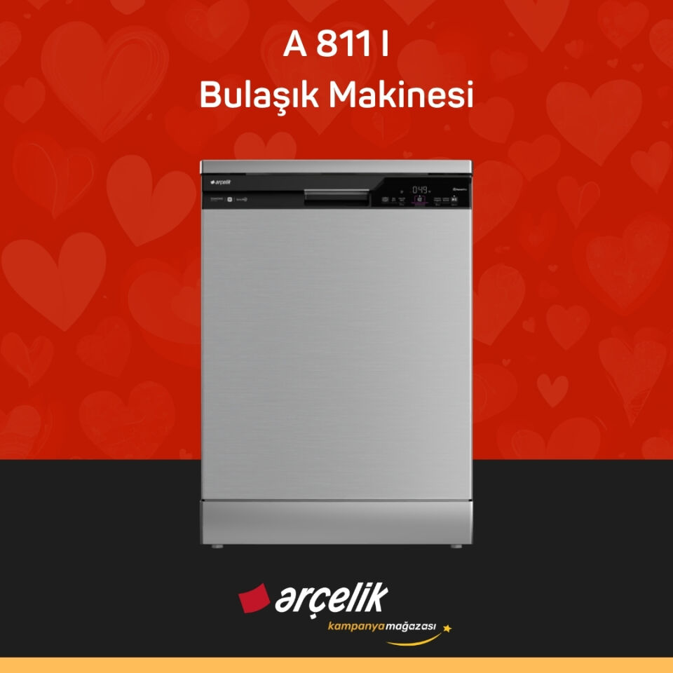 ARÇELİK A 811 I Diamond Serisi Solo Bulaşık Makinesi