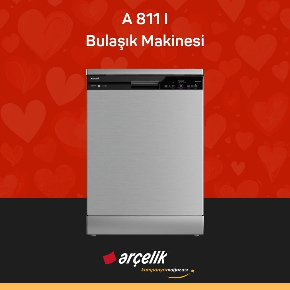 ARÇELİK A 811 I Diamond Serisi Solo Bulaşık Makinesi