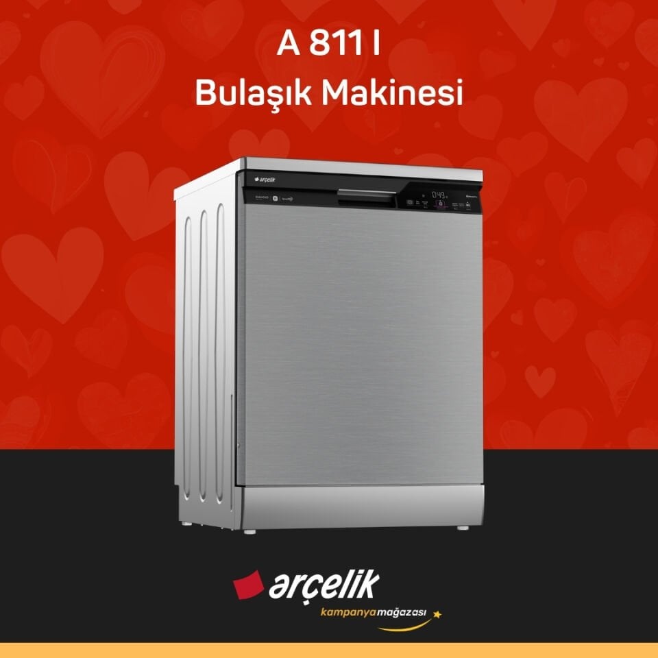 ARÇELİK A 811 I Diamond Serisi Solo Bulaşık Makinesi