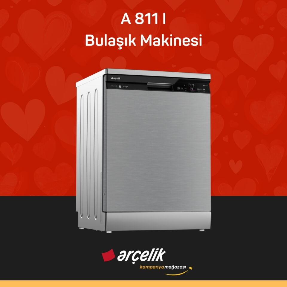 ARÇELİK A 811 I Diamond Serisi Solo Bulaşık Makinesi
