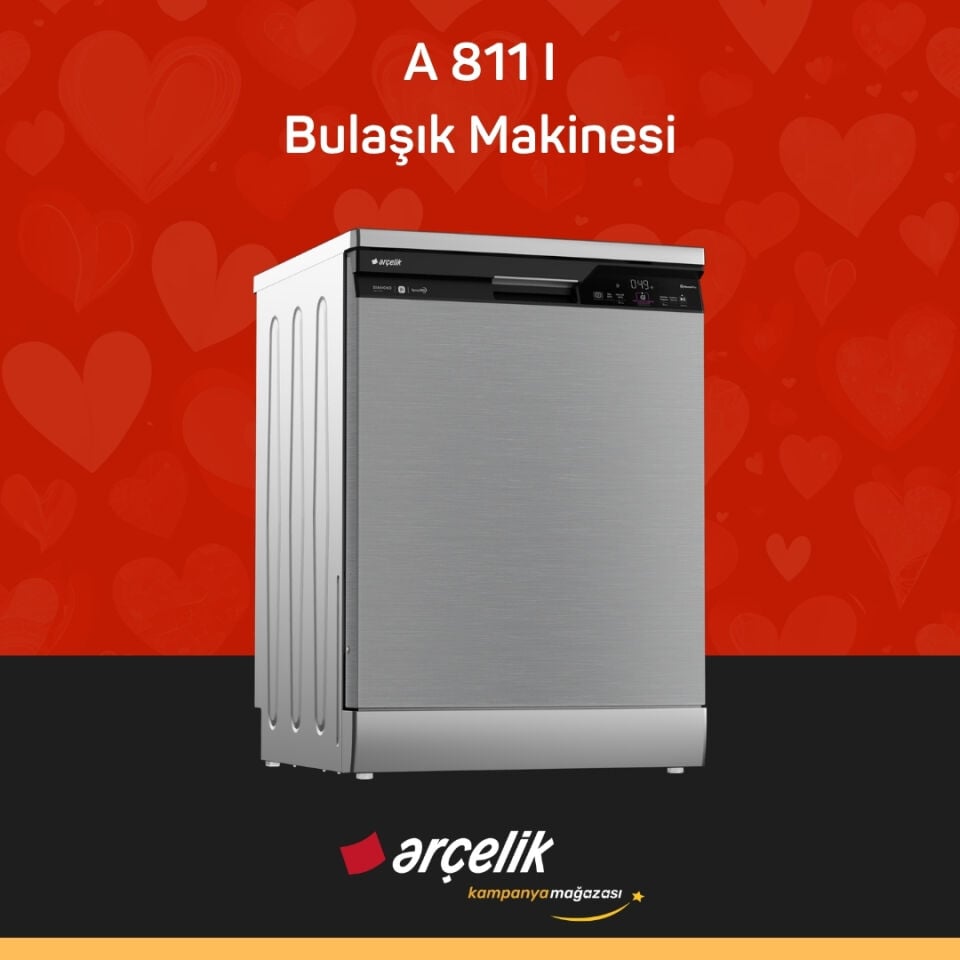 ARÇELİK A 811 I Diamond Serisi Solo Bulaşık Makinesi