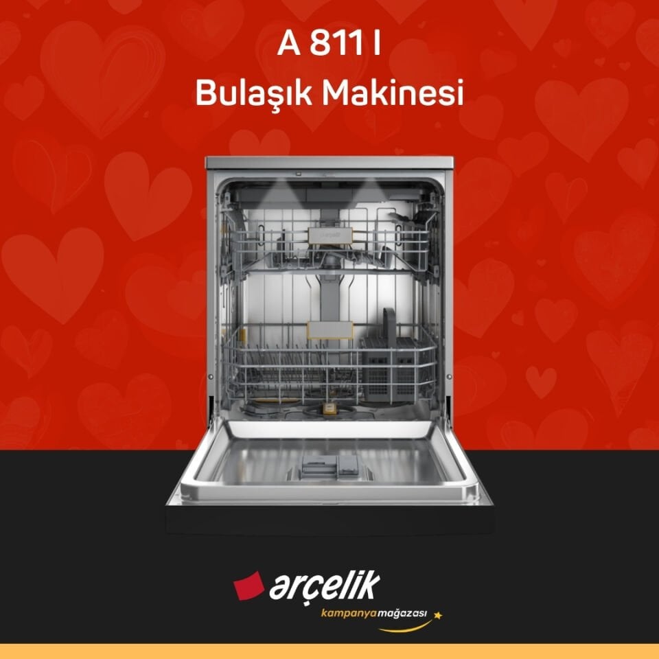 ARÇELİK A 811 I Diamond Serisi Solo Bulaşık Makinesi