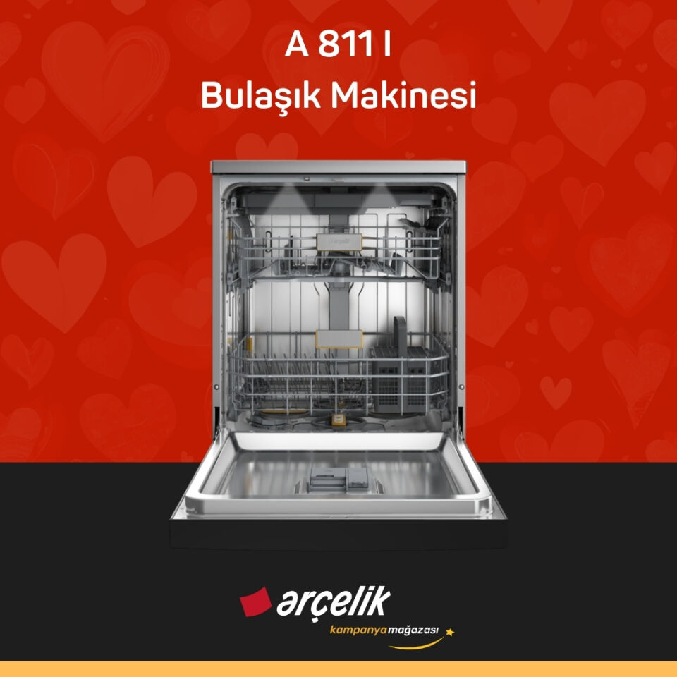 ARÇELİK A 811 I Diamond Serisi Solo Bulaşık Makinesi
