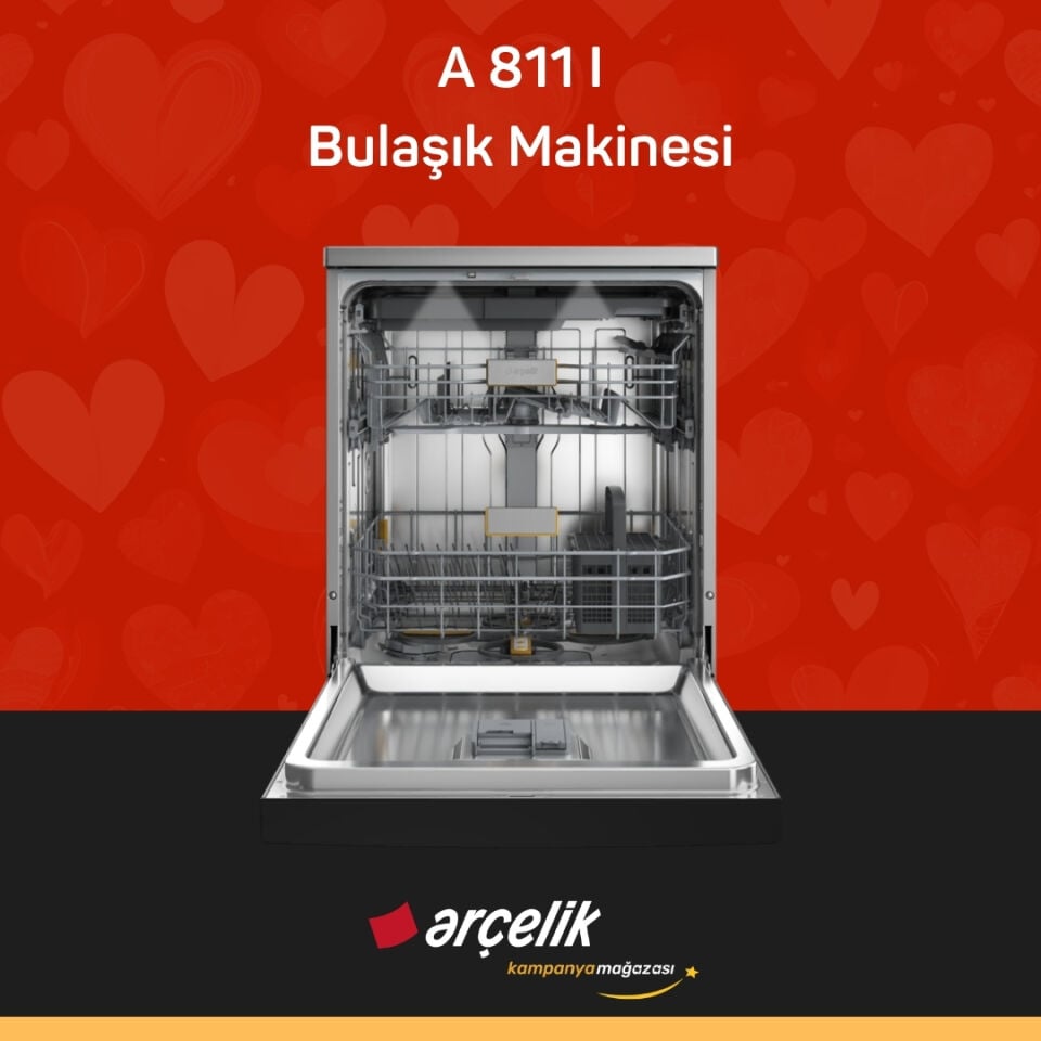 ARÇELİK A 811 I Diamond Serisi Solo Bulaşık Makinesi