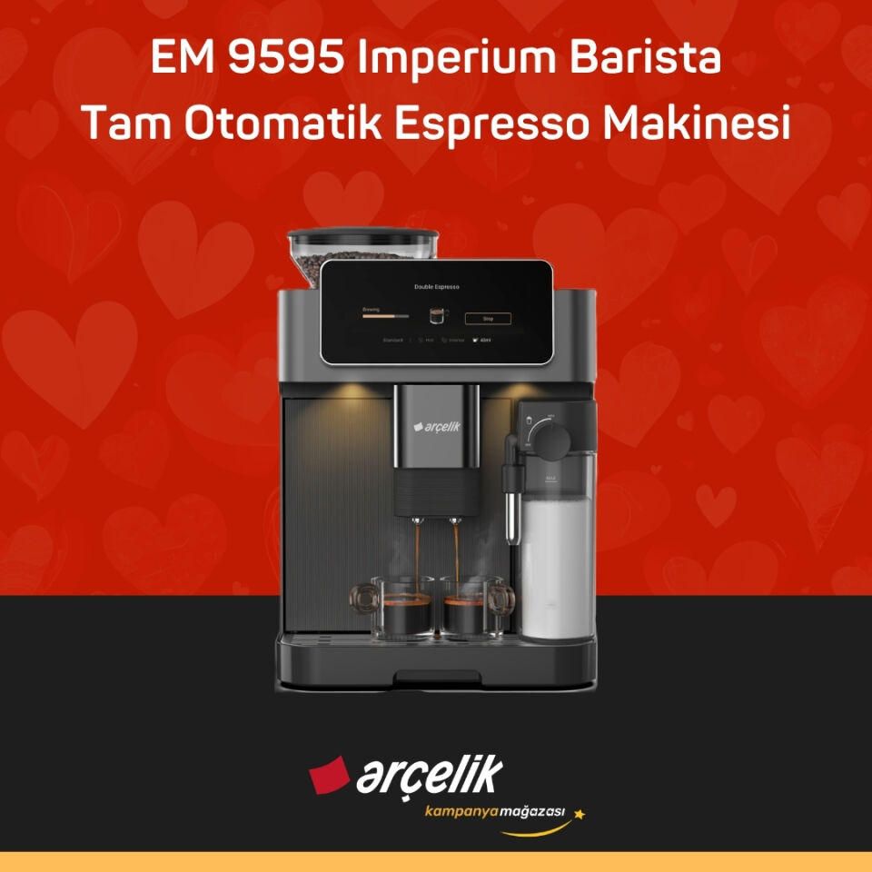 ARÇELİK EM 9595 Imperium Barista Tam Otomatik Espresso Makinesi